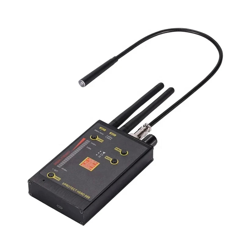 Hero 009 Anti-Spy Wireless Signal Detector – VHF/UHF GSM WiFi Hidden Camera Bug Finder