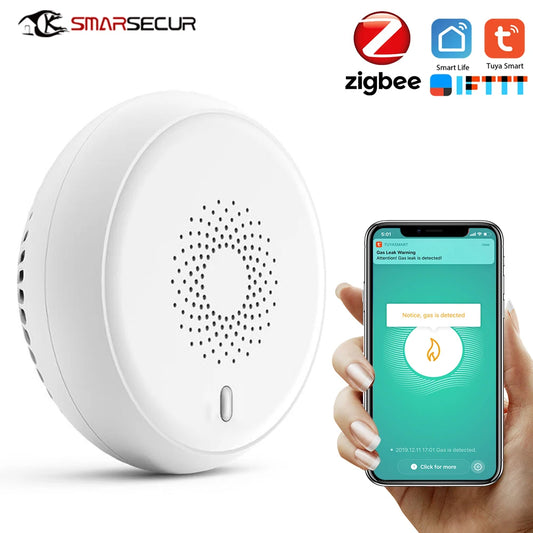 Smart Home Mini ZigBee Gas Detector – Real-Time Leak Alert & Safety Alarm