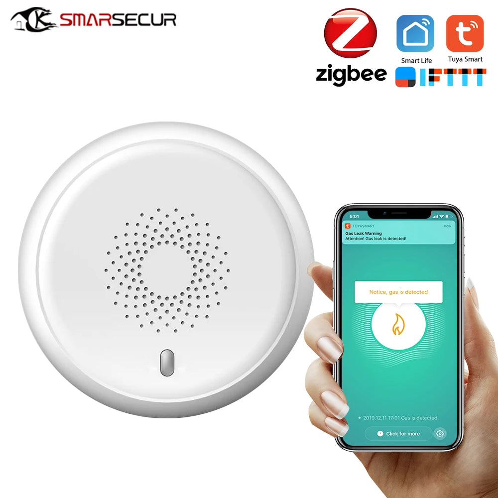 Smart Home Mini ZigBee Gas Detector – Real-Time Leak Alert & Safety Alarm