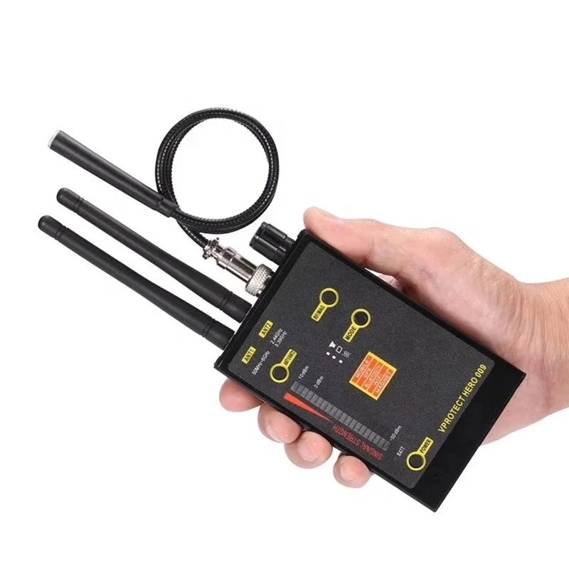 Hero 009 Anti-Spy Wireless Signal Detector – VHF/UHF GSM WiFi Hidden Camera Bug Finder