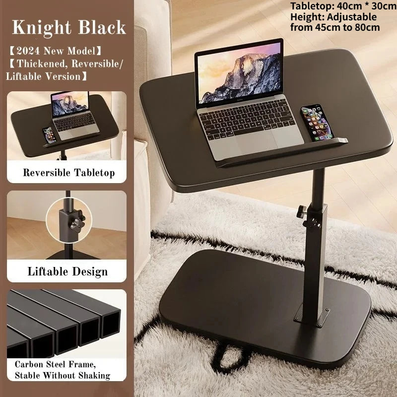 Portable Folding Laptop Desk & Side Table – Adjustable for Home, Office & Bedside Use