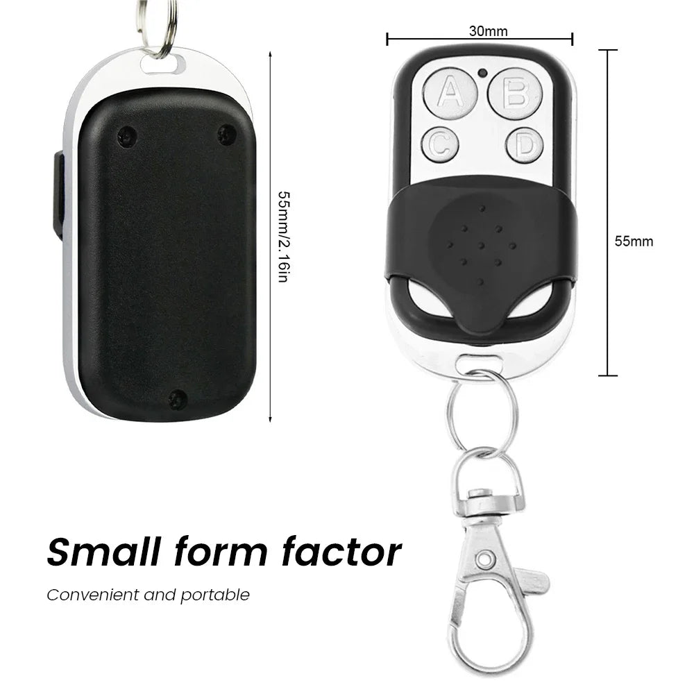 Universal 4-Button Garage Door Opener Remote Control – 433MHz Clone & Rolling Code Duplicator
