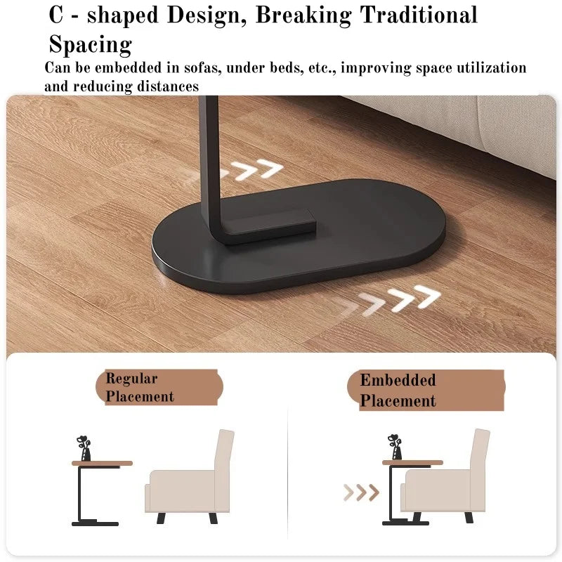 Portable Folding Laptop Desk & Side Table – Adjustable for Home, Office & Bedside Use