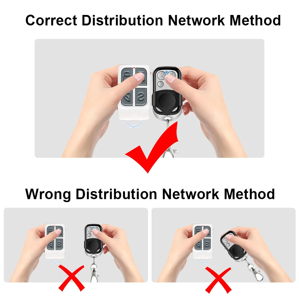 Universal 4-Button Garage Door Opener Remote Control – 433MHz Clone & Rolling Code Duplicator
