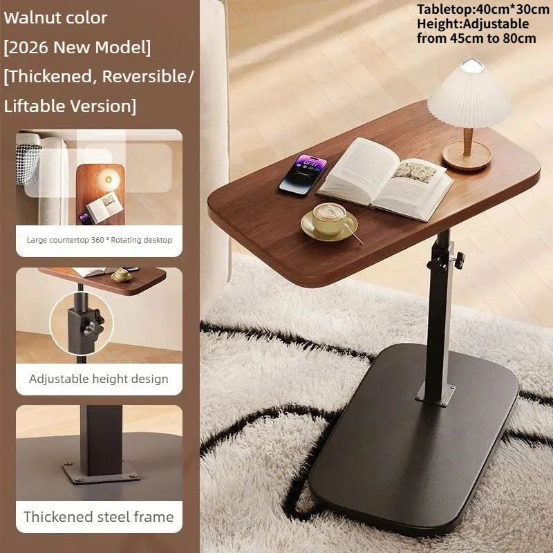 Portable Folding Laptop Desk & Side Table – Adjustable for Home, Office & Bedside Use