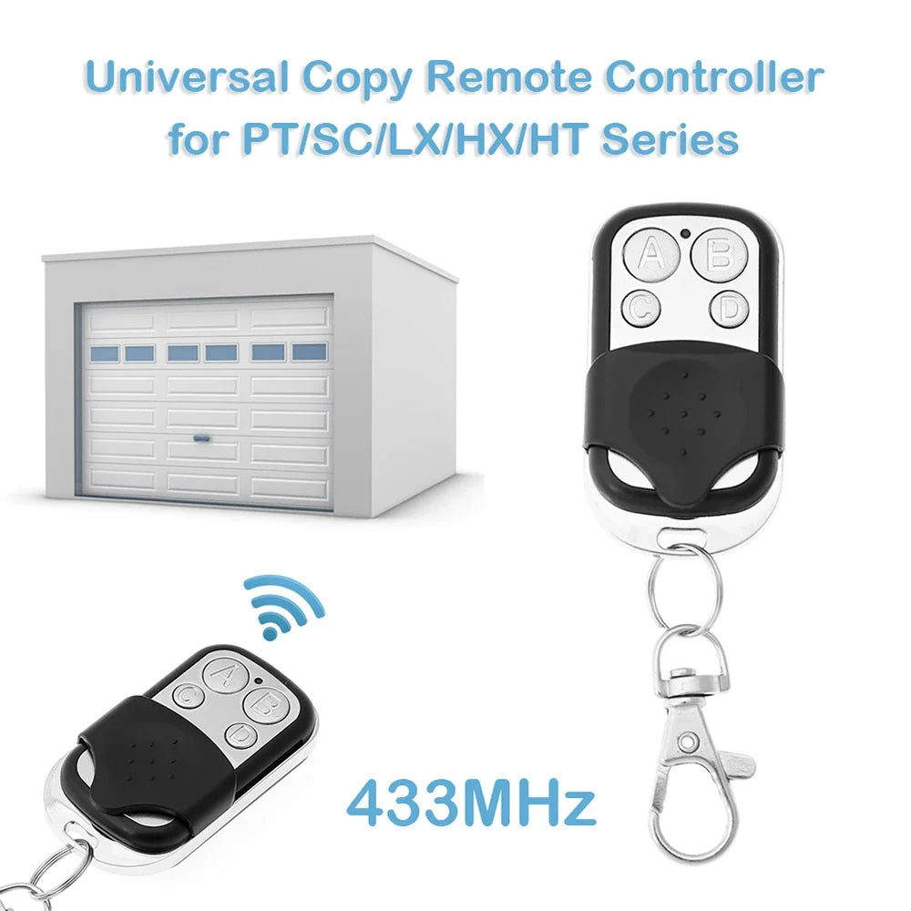 Universal 4-Button Garage Door Opener Remote Control – 433MHz Clone & Rolling Code Duplicator