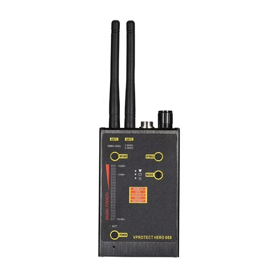 Hero 009 Anti-Spy Wireless Signal Detector – VHF/UHF GSM WiFi Hidden Camera Bug Finder